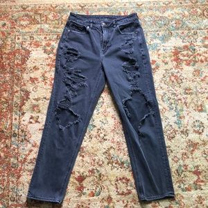 American eagle black jeans, size 6